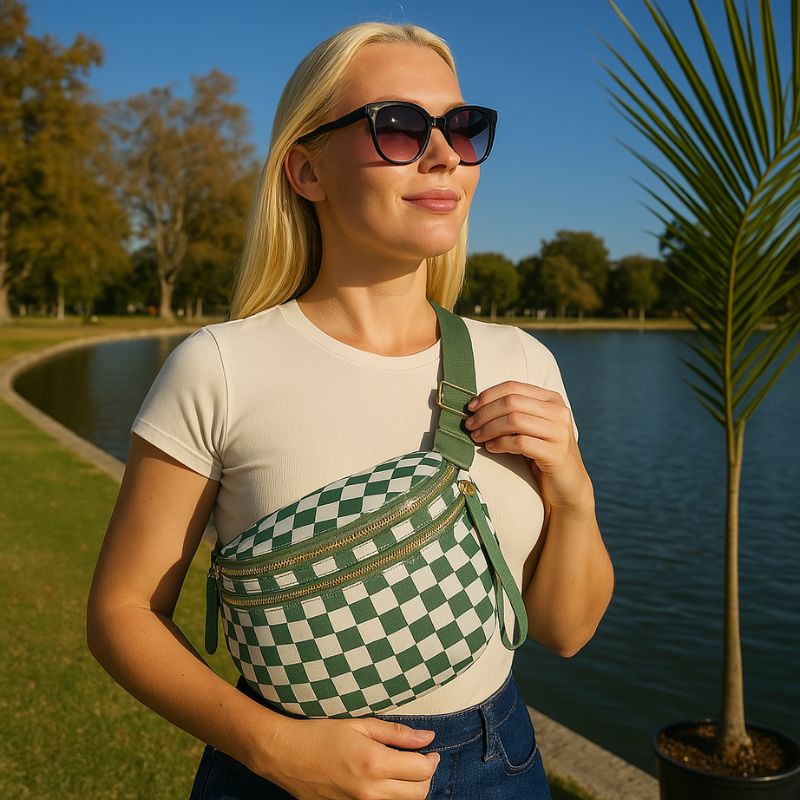 GoFree - The Roomiest Crossbody (Checkered)