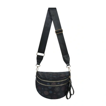 linear-gradient(125deg,
  #b4608c 0 25%,     /* fuchsia à gauche */
  #000000 25% 75%,   /* noir dominant au centre */
  #6bb7d6 75% 100%   /* bleu clair à droite */
);
