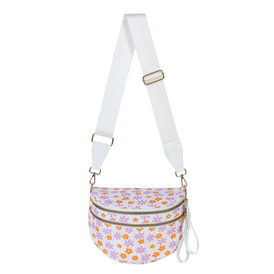 linear-gradient(135deg, #ede5ff 0 50%, #ffa742 50% 100%)