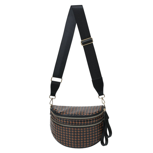 conic-gradient(from 90deg, #845440 25%, #2d2e30 0 50%, #845440 0 75%, #2d2e30 0)
