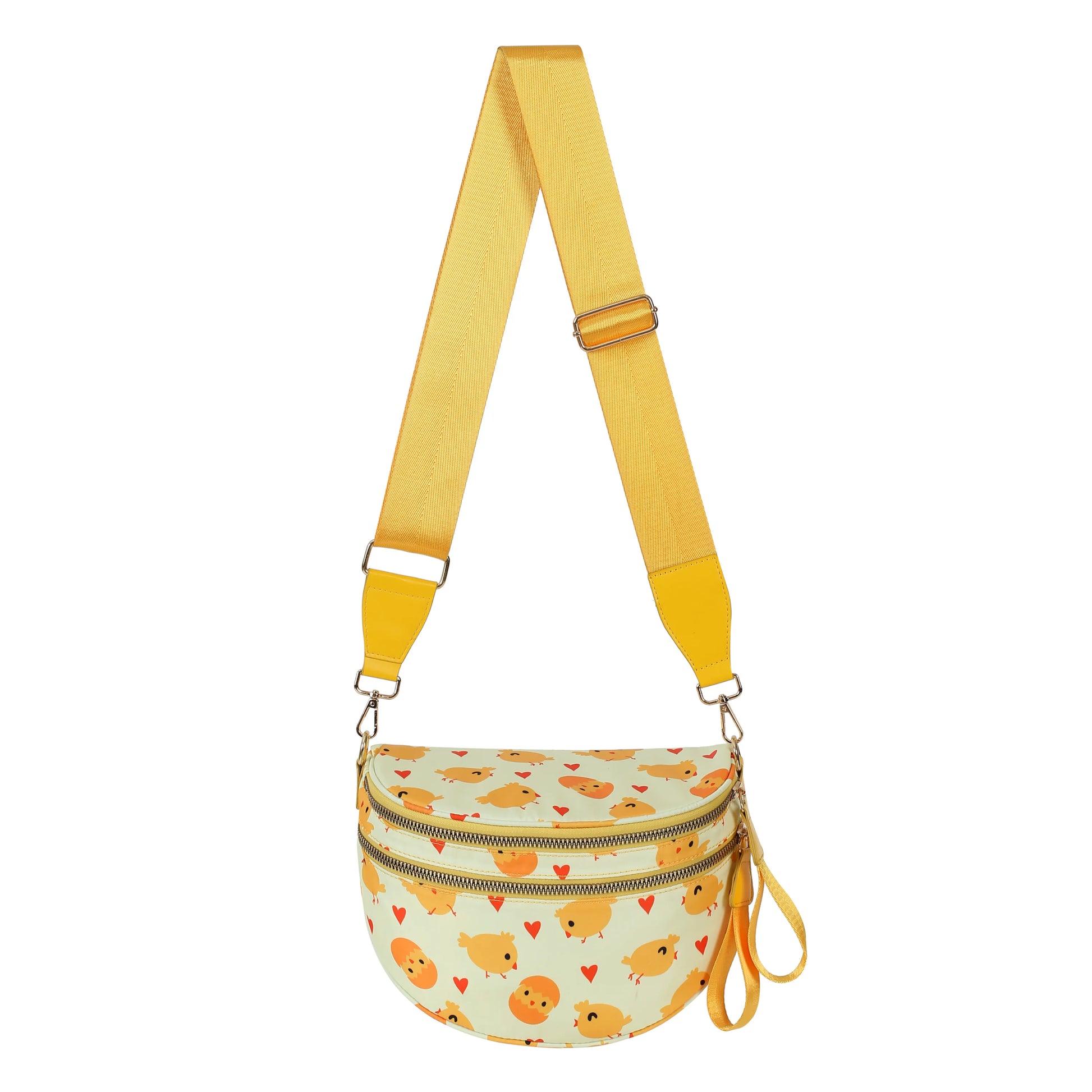 linear-gradient(135deg, #faf5e8 0 50%, #ffb347 50% 100%)