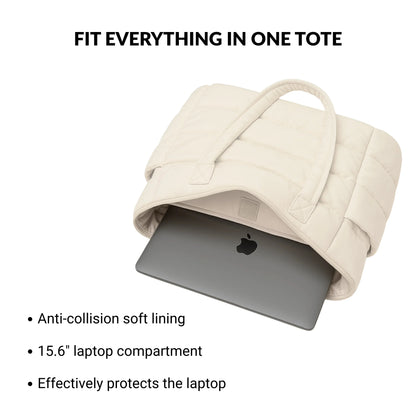 Cloudy - The Roomy Puffy Tote Bag