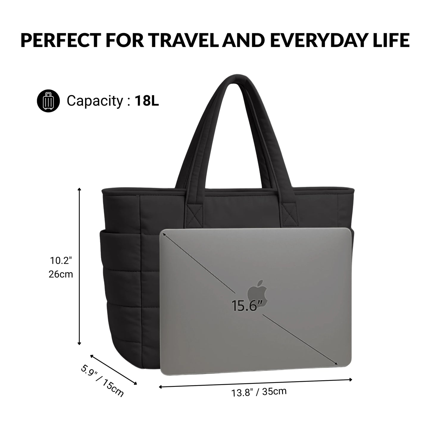 Cloudy - Puffer Tote Bag