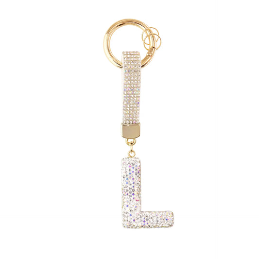 Sparkle Initial – Bag Charm (Silver)