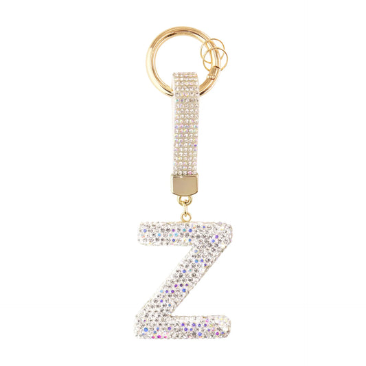 Sparkle Initial – Bag Charm (Silver)