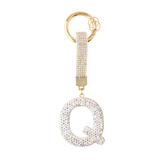 Sparkle Initial – Bag Charm (Silver)