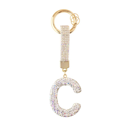 Sparkle Initial – Bag Charm (Silver)